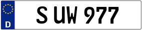 Trailer License Plate